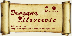Dragana Milovčević vizit kartica